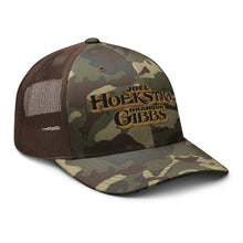 Load image into Gallery viewer, Hoekstra/Gibbs Camouflage trucker hat