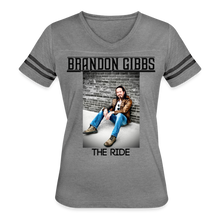 Load image into Gallery viewer, "The Ride" Exclusive Women’s Vintage Sport T-Shirt - heather gray/charcoal