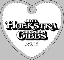 Load image into Gallery viewer, Hoekstra/Gibbs 2025 Engraved Crystal Ornament

