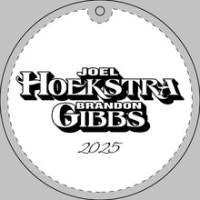 Load image into Gallery viewer, Hoekstra/Gibbs 2025 Engraved Crystal Ornament
